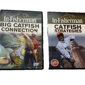 In-Fisherman Two DVD Lot. Catfish Connection & Catfish Strategy DVD’s